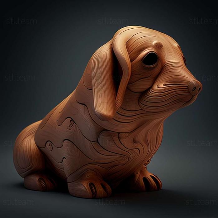 3D модель Слимаки собака (STL)